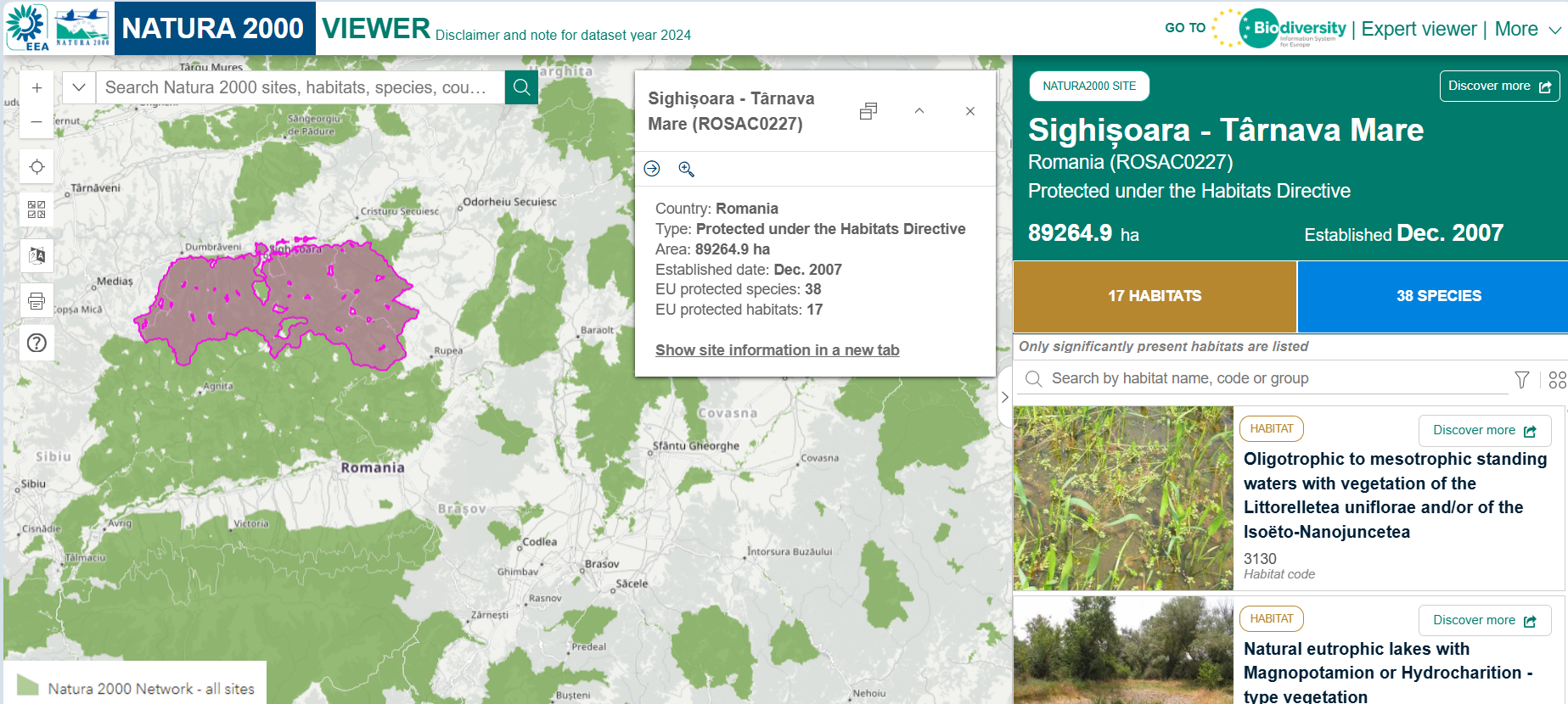 eo4nature_natura2000_sighisoara